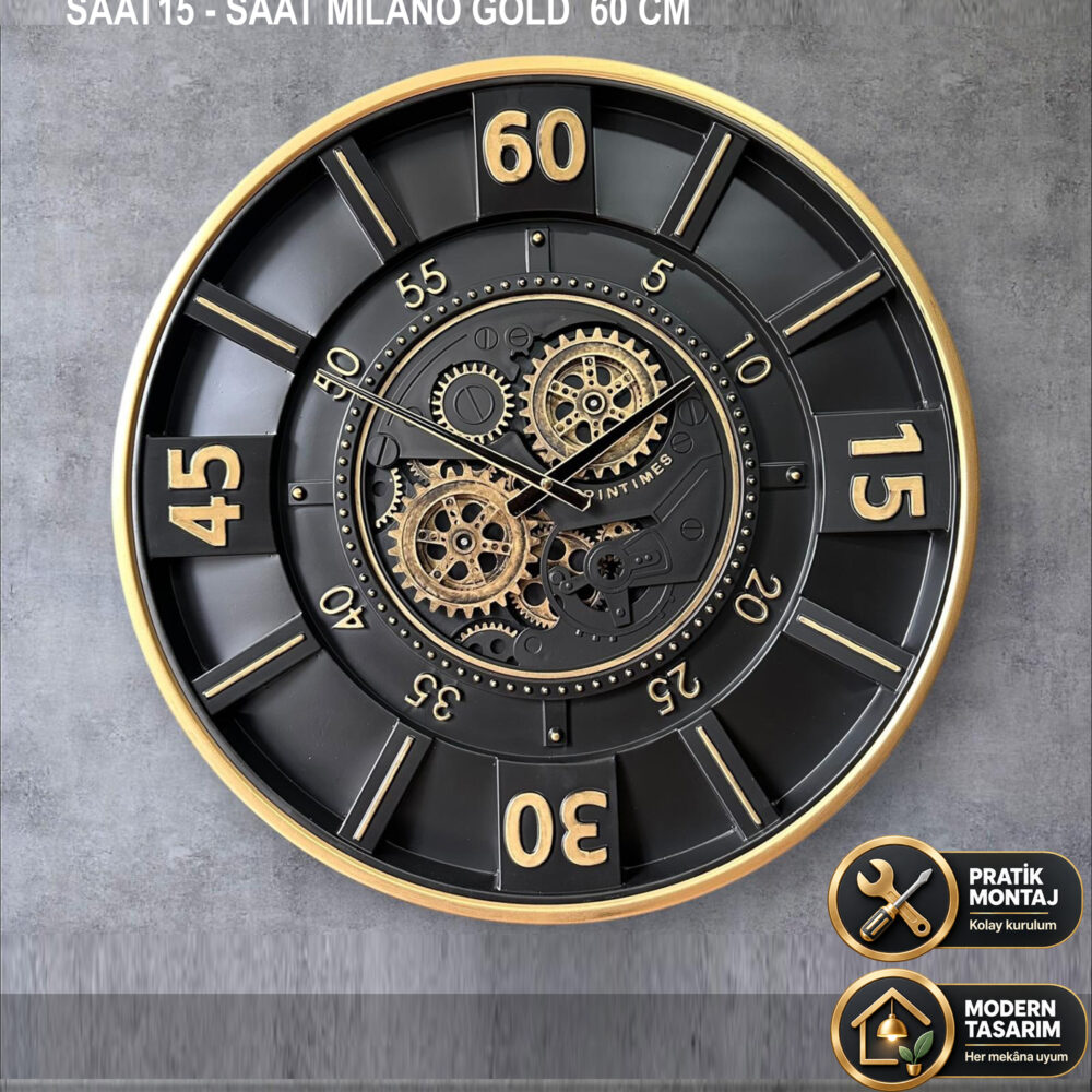 SAAT MİLANO GOLD  60 CM